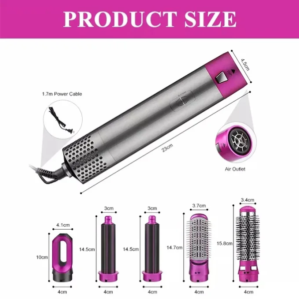 15 جهاز تصفيف الشعر 5-في-1 Hot Air Styler